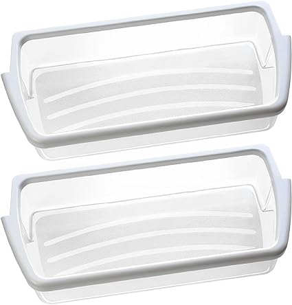 Photo 1 of [2 PACK] UPGRADED W10321304 Refrigerator Door Shelf Replacement Compatible with Whirlpool Fridge Door Bin WRS325FDAM01 WRS325FDAM02 WRS325FDAM04 ED5FVGXWS07 - Replace WPW10321304 AP6019471 2179574