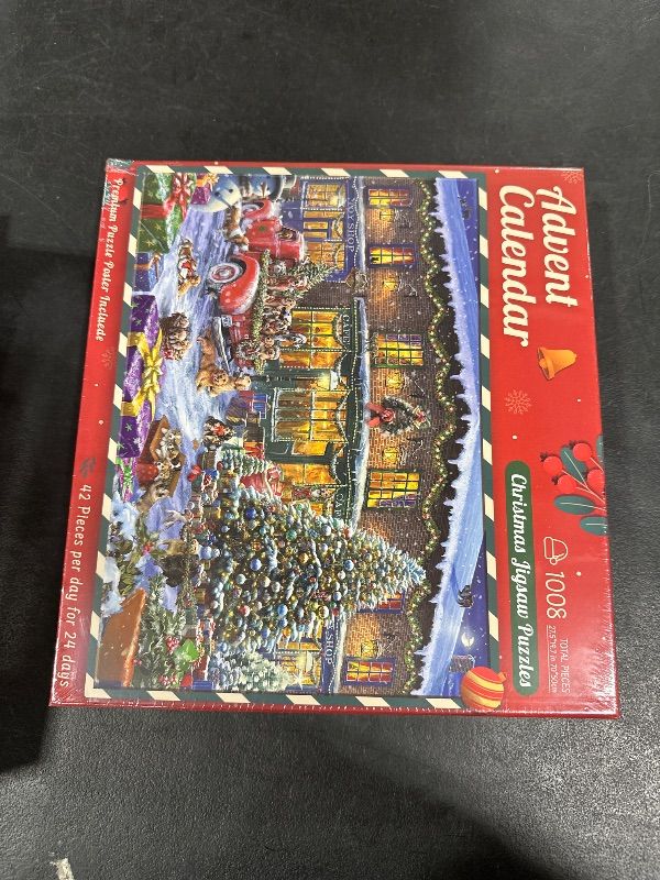 Photo 2 of Advent Calendar 2024 Christmas Puzzle for Adults and Kids, 1008 Pieces 24 Days Advent Calendar Puzzle, Holiday Puzzle as Christmas Puzzles Decoration or Xmax Gifts, Dog's Christmas