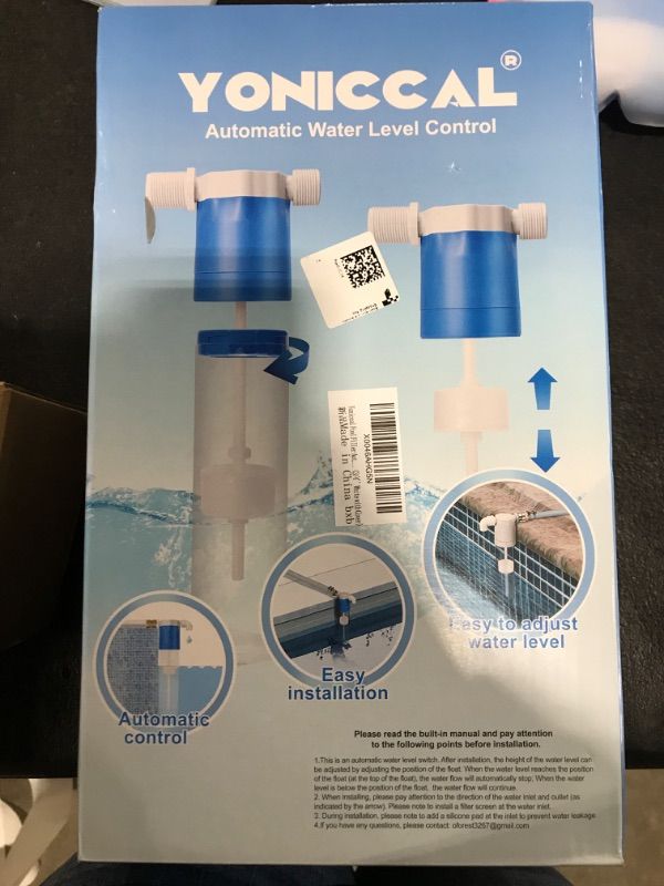 Photo 2 of Yoniccal Pool Filler Automatic Water Leveler auto Filler Water Level Control(3/4'' White with White Box)