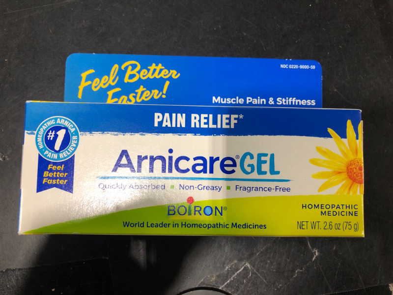 Photo 1 of Boiron Arnicare Gel for Relief of Joint Pain, Muscle Pain, Muscle Soreness, and Swelling from Bruises or Injury Non-greasy and Fragrance-Free - 2.6 oz