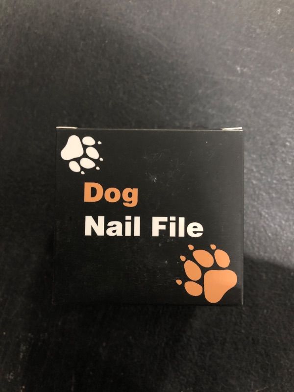 Photo 2 of Dog Nail Filing Scratch Board- Stress Free Dog Nail Filer- Small Round Dog Nail File Board- Quiet, Comfortable, Easy to Use Dog Nail Scratch Pad for All Breed- Sleek Wooden Pet Nail File