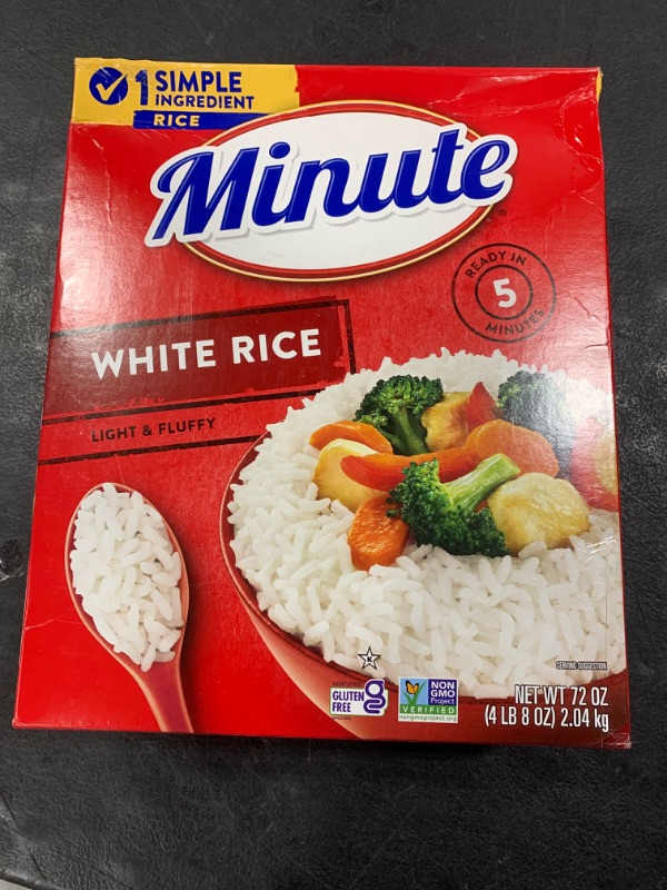 Photo 2 of Minute White Rice, Instant White Rice for Quick Dinner Meals, 72-Ounce Box 72 Ounce (Pack of 1)