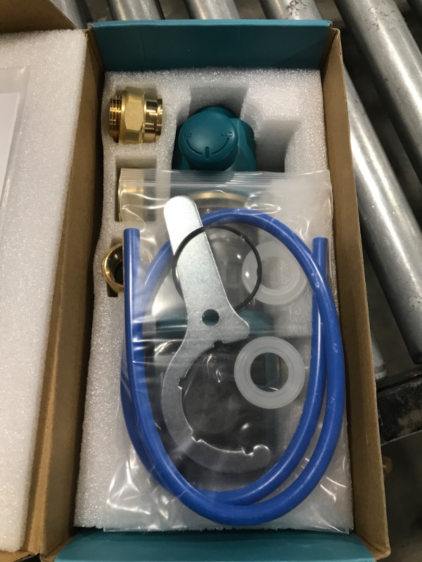 Photo 1 of BriskSpring Self-Cleaning Spin Down Sediment Water Filter, Automatic Rotating Scraper Filter Screen, 40 Micron Reusable Whole House Water Filter System, 1" MNPT + 3/4" FNPT, Water Pressure Gauge