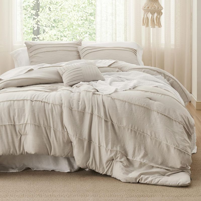 Photo 1 of Bedsure Beige Queen Comforter Set 