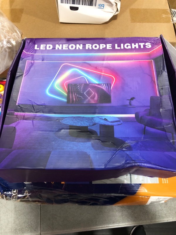 Photo 2 of 100Ft Neon Rope Lights,Flexible Led Rope Lights Control with App/Remote,Multiple Modes Rope Lights,IP65 Outdoor RGB Led Neon Lights Waterproof,Music Sync Gaming Led Neon Light Strip for Bedroom Decor
