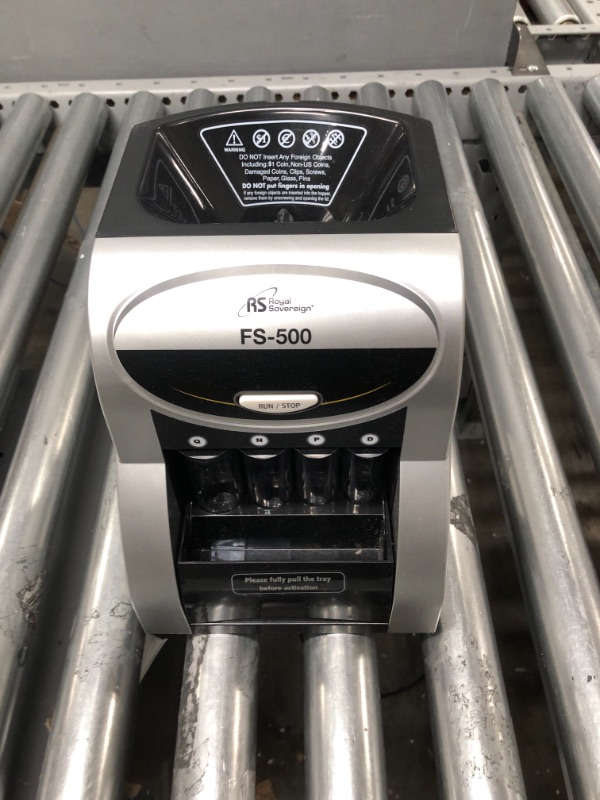 Photo 2 of Royal Sovereign, RSIFS500, FS-500 One-Row Coin Sorter, 1 Each, Gray