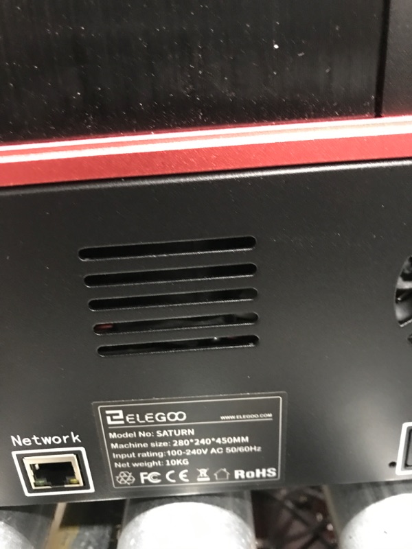 Photo 7 of ELEGOO Saturn MSLA 3D Printer UV Photocuring LCD Resin 3D Printer with 4K Monochrome LCD, Matrix UV LED Light Source, Off-Line, and WLAN Print,192x120x200mm / 7.55x4.72x7.87 inches Printing Size