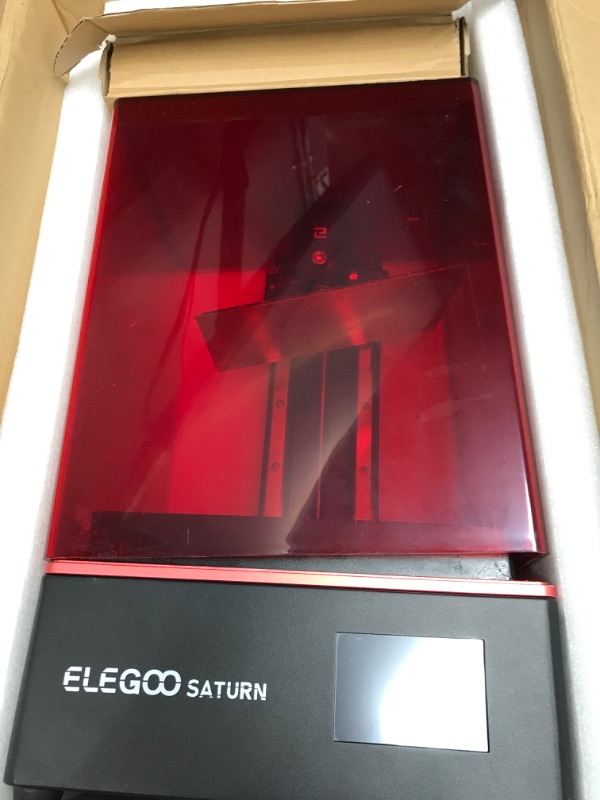 Photo 2 of ELEGOO Saturn MSLA 3D Printer UV Photocuring LCD Resin 3D Printer with 4K Monochrome LCD, Matrix UV LED Light Source, Off-Line, and WLAN Print,192x120x200mm / 7.55x4.72x7.87 inches Printing Size