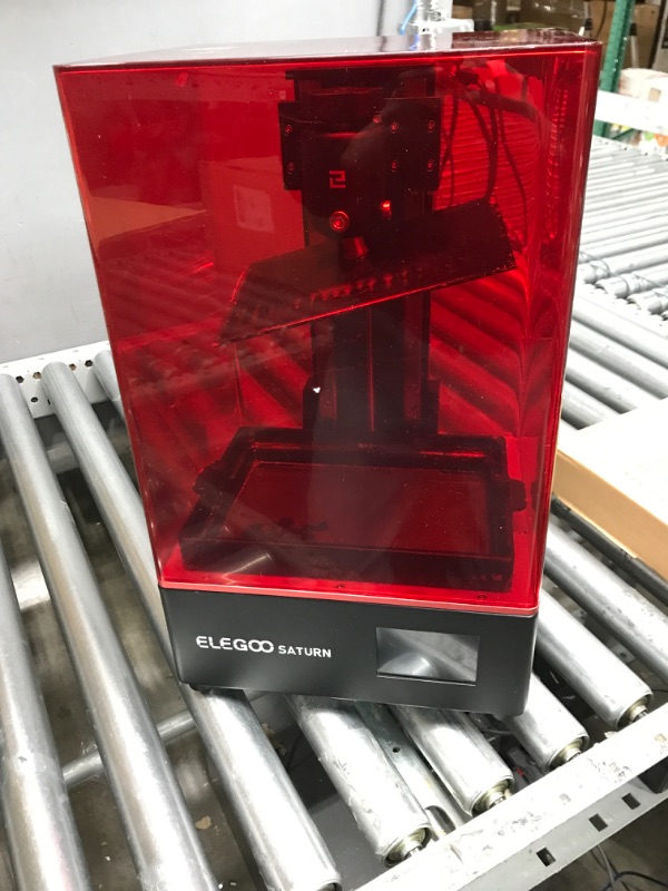 Photo 1 of ELEGOO Saturn MSLA 3D Printer UV Photocuring LCD Resin 3D Printer with 4K Monochrome LCD, Matrix UV LED Light Source, Off-Line, and WLAN Print,192x120x200mm / 7.55x4.72x7.87 inches Printing Size