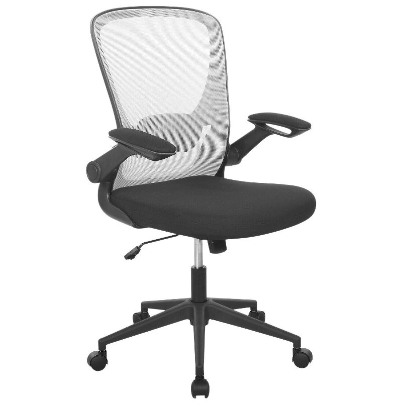 Photo 1 of Office Chair Ergonomic Desk Chair Mesh Computer Chair Swivel Rolling Mid Back Task Chair with Lumbar Support Flip-up Arms Adjustable Chair for Adults