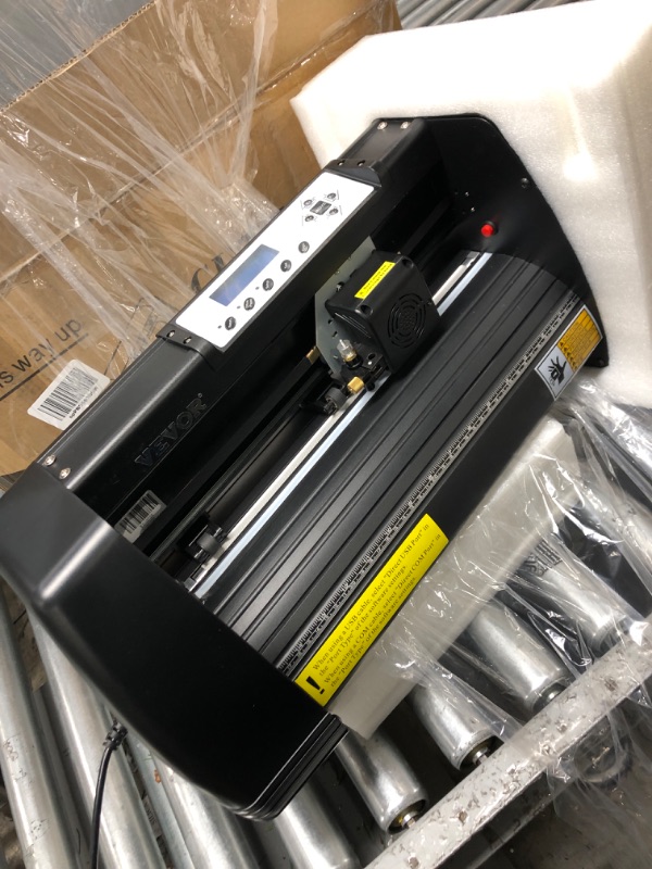 Photo 2 of VEVOR Vinyl Cutter Plotter Machine 14” Signmaster Software Sign Making Machine 375mm Paper Feed Vinyl Cutter Plotter with Stand (14” 375mm) PC only 14inch