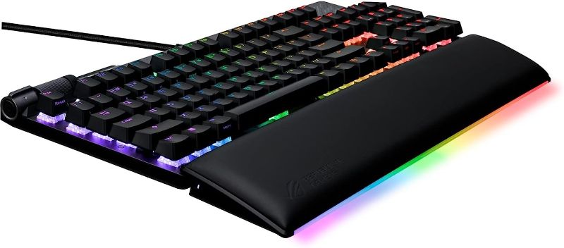 Photo 1 of ASUS ROG Strix Flare II Animate 100% RGB Gaming Keyboard - Hot-swappable, ROG NX Brown Tactile Switches, Customizable LED Display, PBT Keycaps, Acoustic Dampening Foam, Media Controls, Wrist Rest
