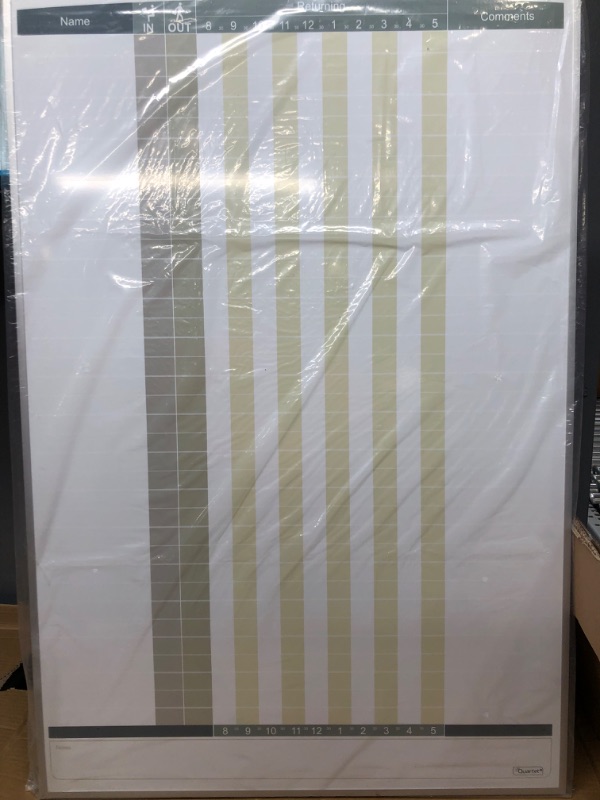 Photo 5 of Quartet Matrix In/Out Board, 34 x 23 Inches, Magnetic, Track Up To 36 Employees (33705) 34" x 23"