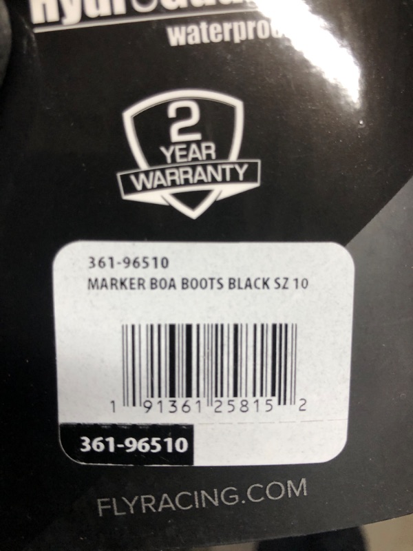 Photo 5 of Fly Racing 2022 Marker BOA Boot (Black, 10) Size 10 Black