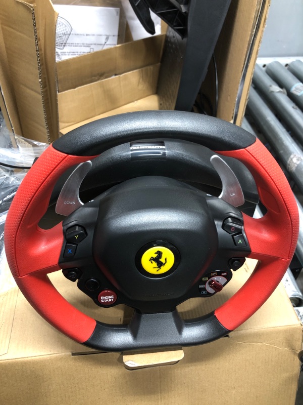 Photo 4 of ***Unable to test functionality*** Thrustmaster Ferrari 458 Spider Racing Wheel for Xbox One - NEW
