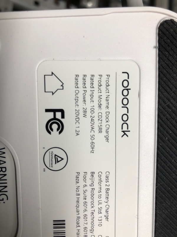 Photo 10 of ****FOR PARTS ONLY DOES NOT TURN ON*** roborock E5 Mop Robot Vacuum Cleaner, 2500Pa Strong Suction, Wi-Fi Connected, APP Control, Compatible with Alexa, Ideal for Pet Hair, Carpets, Hard Floors (White) E5Mop White