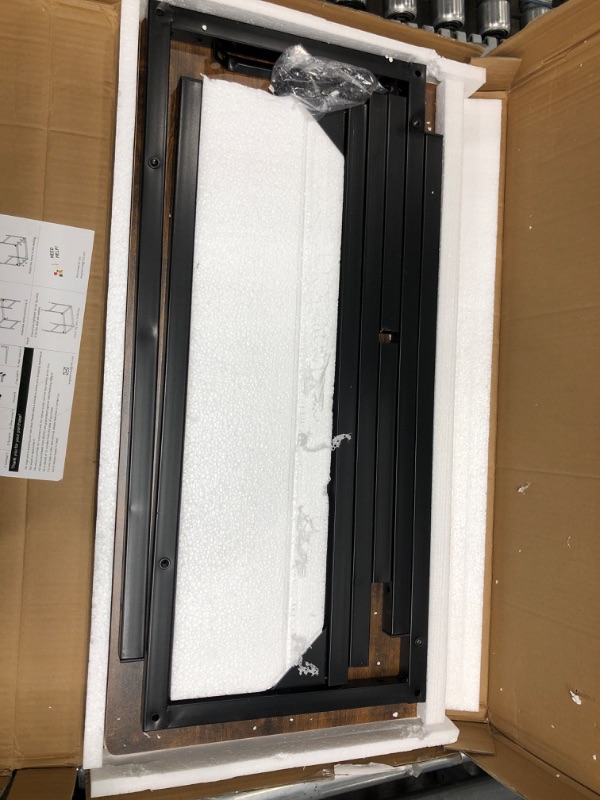 Photo 1 of WUGO Computer Desk 31.5" Home Office Writing Table for Small Spaces,Modern Simple PC Desk for Work Study Gaming,Workstation,Brown Brown 31.5" 