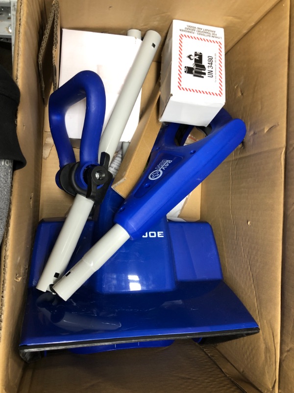 Photo 2 of ***FUNCTIONALITY UNKNOWN*** Snow Joe 24V-SS11-XR 24-Volt 11-Inch 5-Ah Cordless Snow Shovel, Kit (w/5-Ah Battery + Quick Charger) Kit (w/ 5-Ah Battery + Quick Charger)