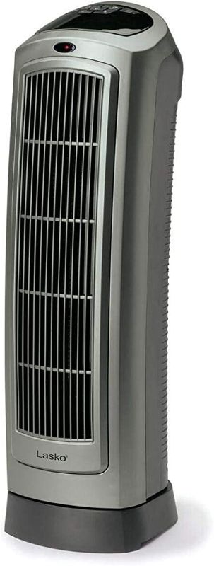 Photo 3 of Lasko 1500W Portable Oscillating Ceramic Heater Tower w/ Digital Display**used**