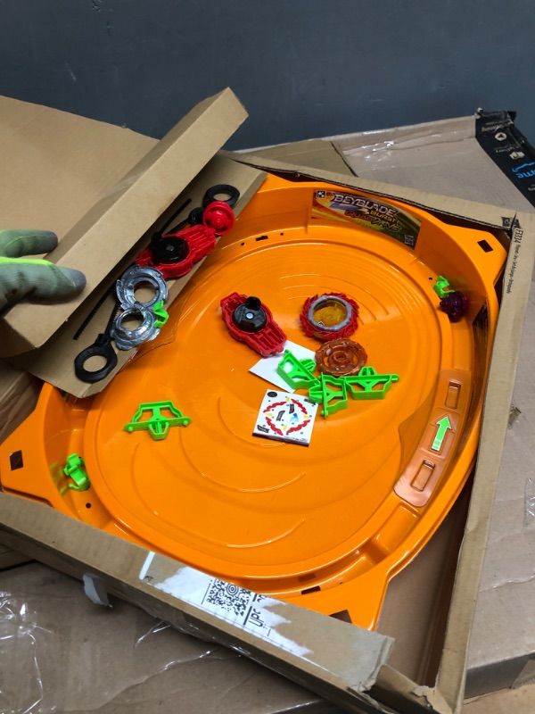 Photo 1 of BEYBLADE Burst QuadDrive Cosmic Vector Battle Set -- Battle Game Set with Beystadium, 2 Battling Top Toys and 2 Launchers for Ages 8 and Up