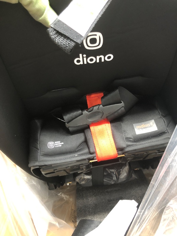 Photo 1 of Diono Radian 3R, 3-in-1 Convertible Car Seat, Rear Facing & Forward Facing, 10 Years 1 Car Seat, Slim Fit 3 Across, Jet Black Radian 3R Fits 3 Across Black Jet
