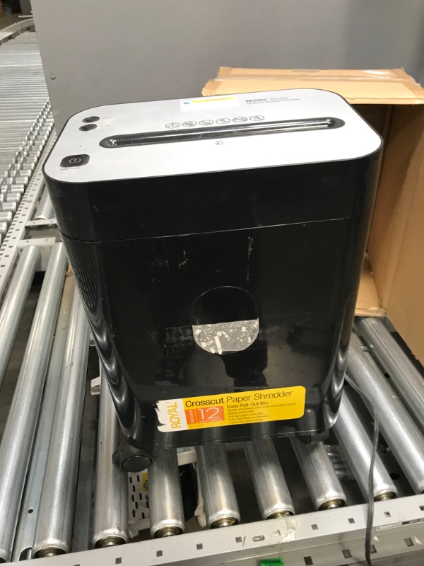 Photo 1 of Fellowes 12C15 12 Sheet Cross-Cut Paper Shredder for Home and Office with Safety Lock 12 Sheet Paper Shredder