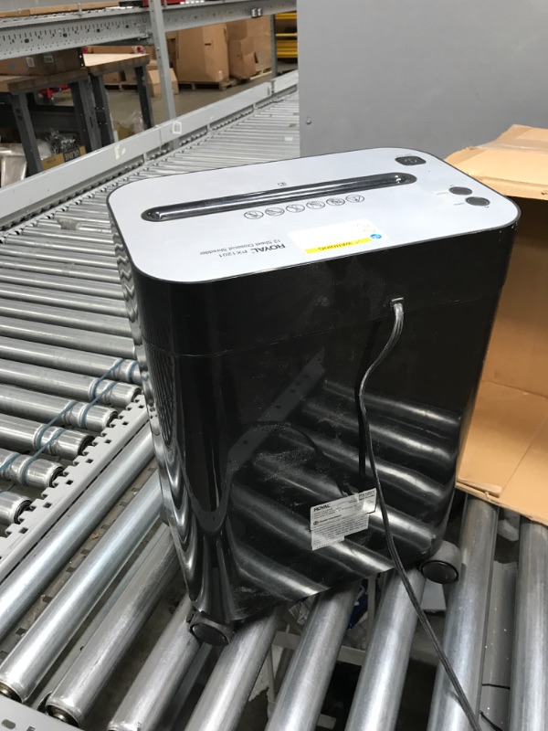 Photo 1 of Fellowes 12C15 12 Sheet Cross-Cut Paper Shredder for Home and Office with Safety Lock 12 Sheet Paper Shredder