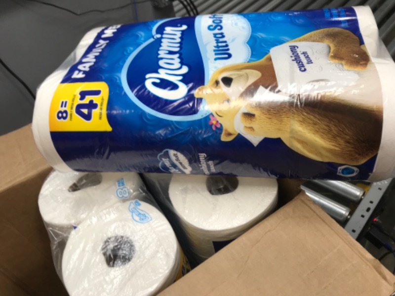 Photo 2 of 
Charmin Ultra Soft Cushiony Touch Toilet Paper, 24 Family Mega Rolls = 123 Regular Rolls