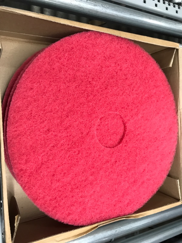 Photo 2 of Americo Buffing Pad, Red Buff, 17", Red (Pack of 5) Polyester