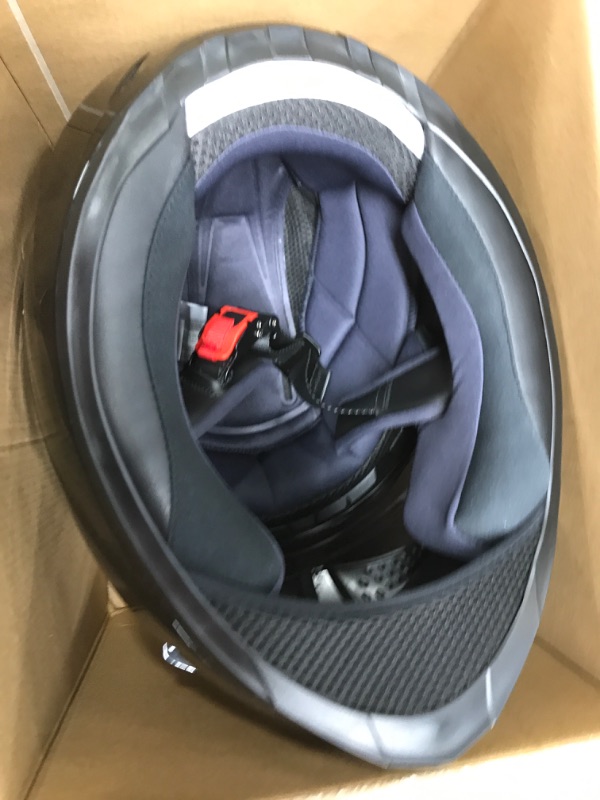 Photo 1 of GLX GX11 Compact Lightweight Full Face Motorcycle Street Bike Helmet with Extra Tinted Visor DOT Approved (Black, X-Large) Black X-Large