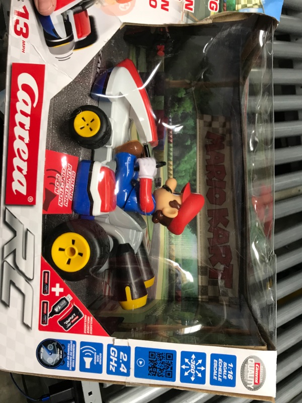 Photo 2 of Carrera RC Officially Licensed Mario Kart Racer 1: 16 Scale 2.4 Ghz Remote Radio Control Car Vehicle Mario Kart Race Kart - Mario