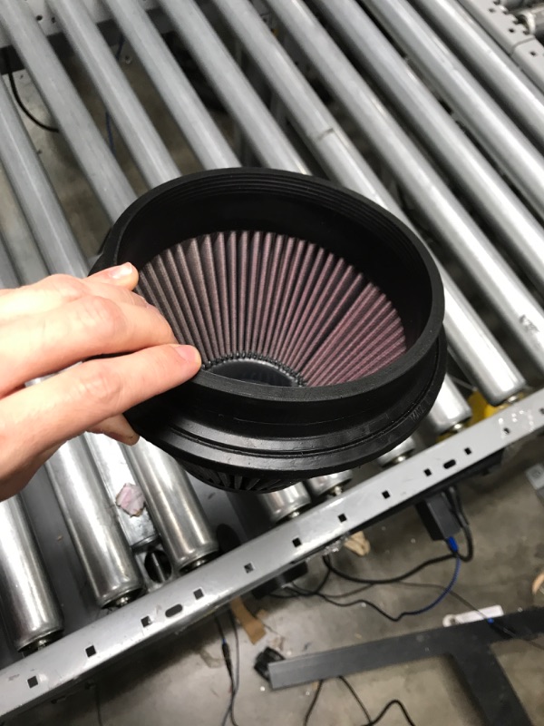 Photo 2 of K&N Universal Clamp-On Air Intake Filter: High Performance, Premium, Washable, Replacement Air Filter: Flange Diameter: 6 In, Filter Height: 4 In, Flange Length: 1 In, Shape: Round Tapered, RU-4600