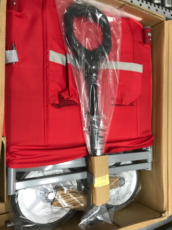 Photo 1 of Radio Flyer 3-In-1 EZ Folding, Outdoor Collapsible Wagon for Kids & Cargo, Red Folding Wagon Canopy