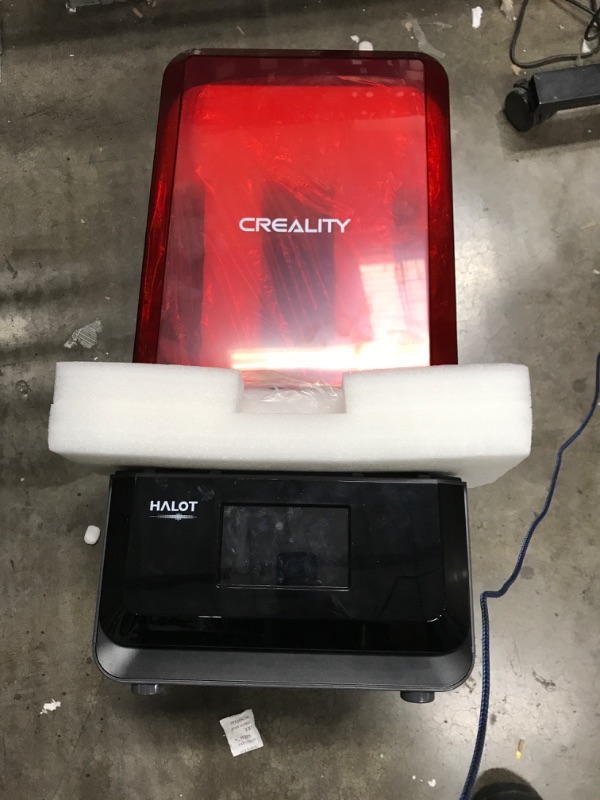 Photo 3 of Creality Official HALOT-ONE CL-60 Resin 3D Printer Integral Lighting Dual Cooling & Filtering System Easy Slicing LCD Resin 3D Printer 5" Monochrome LCD 2K Printing Size (Halot One Red)