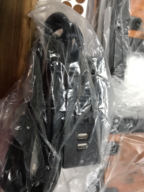 Photo 1 of Yoobure End Table with Charging Station, Flip Top Side Table with USB Ports and Outlets, Sofa Couch Table Bedside Table for Living Room Bedroom, Narrow Nightstand with Storage Shelves for Small Space Berry Brown