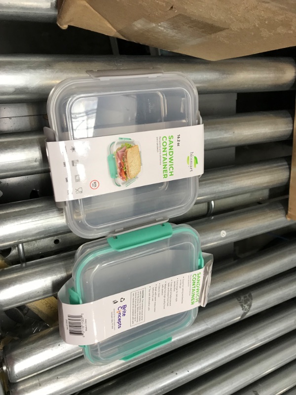 Photo 1 of 2 Pack Biosmart Sandwich Containers 