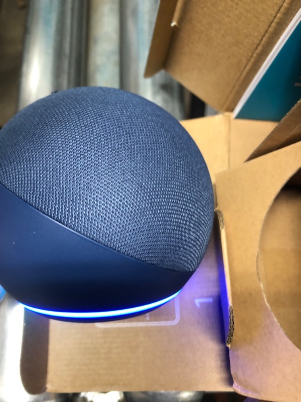 Photo 4 of Echo Dot (4th Gen) | Smart speaker with Alexa | Twilight Blue
