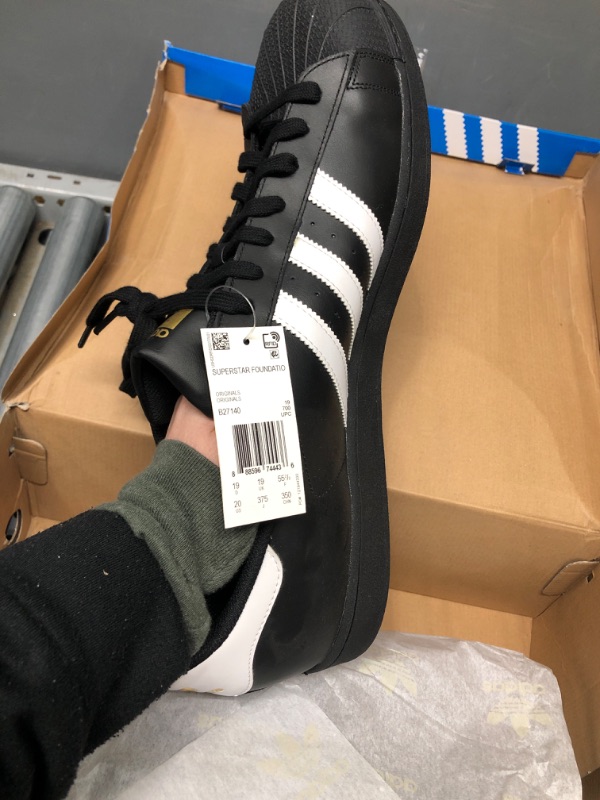 Photo 1 of adidas Originals Men's Superstar Sneaker 20 Black/White/Black