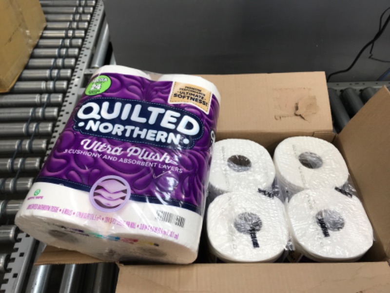 Photo 2 of 3 Pack Quilted Northern Ultra Plush® Toilet Paper, 6 Mega Rolls = 24 Regular Rolls, 3-ply Bath Tissue