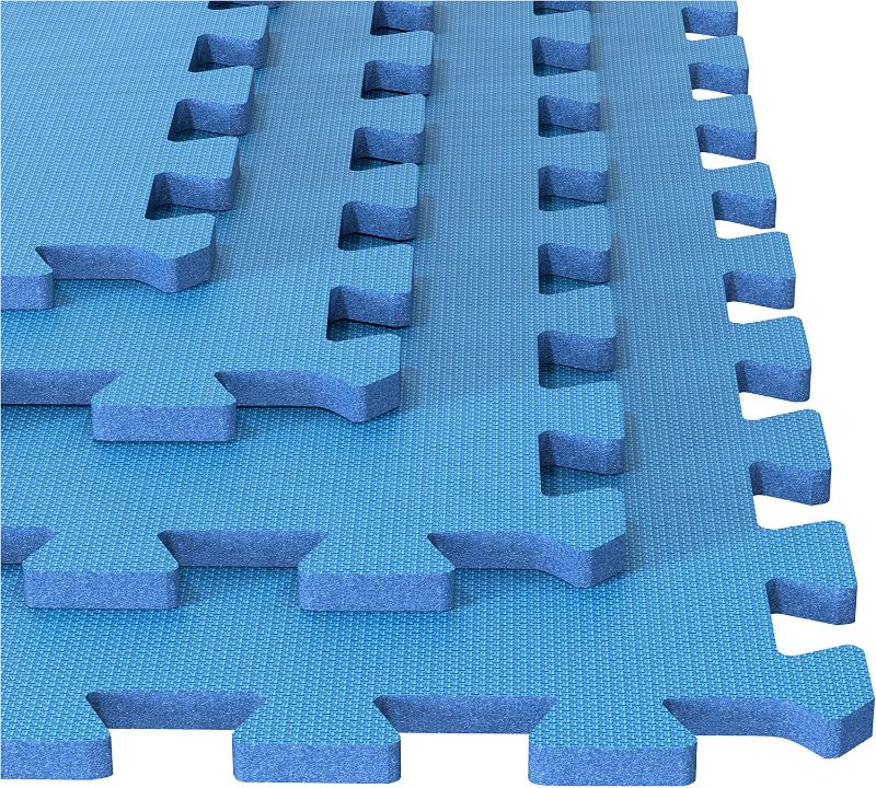 Photo 1 of 4 Foam Mat Floor Tiles, Blue 24x24in