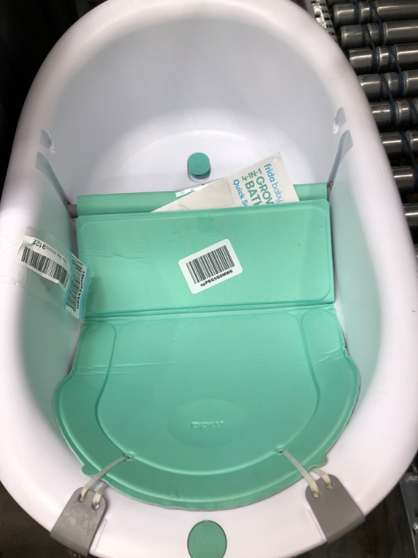 Photo 2 of 4-in-1 Grow-with-Me Bath Tub by Frida Baby Transforms Infant Bathtub to Toddler Bath Seat with Backrest for Assisted Sitting in Tub1011385722
