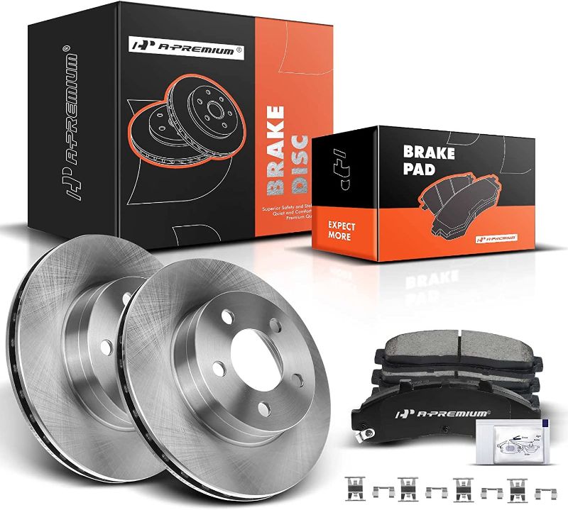 Photo 1 of A-Premium Front Disc Brake Rotors and Pads Kit Compatible with Ford Explorer 1995-2001 Ranger 1998-2002 Mazda B3000 B4000 1998-2002 Mercury Mountaineer