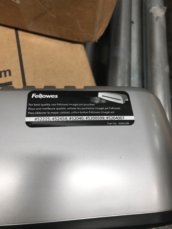 Photo 3 of -USED FOR PARTS-
Fellowes Saturn 3i 125 Thermal Laminator Machine with Self-Adhesive Laminating Pouch Starter Kit, 12.5 inch (5736606) 12.5 Inch Laminator