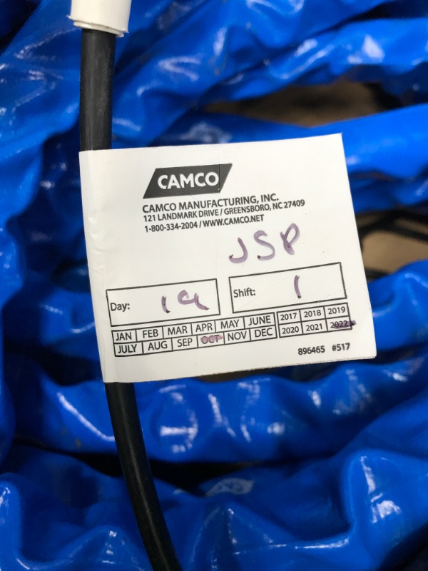 Photo 3 of Camco Heated Drinking Water Hose, - 20° F, 50-Foot, 5/8-Inch ID (22912-A) 50' Cold Weather (Freeze Protection to - 20?F) Frustration-Free Packaging