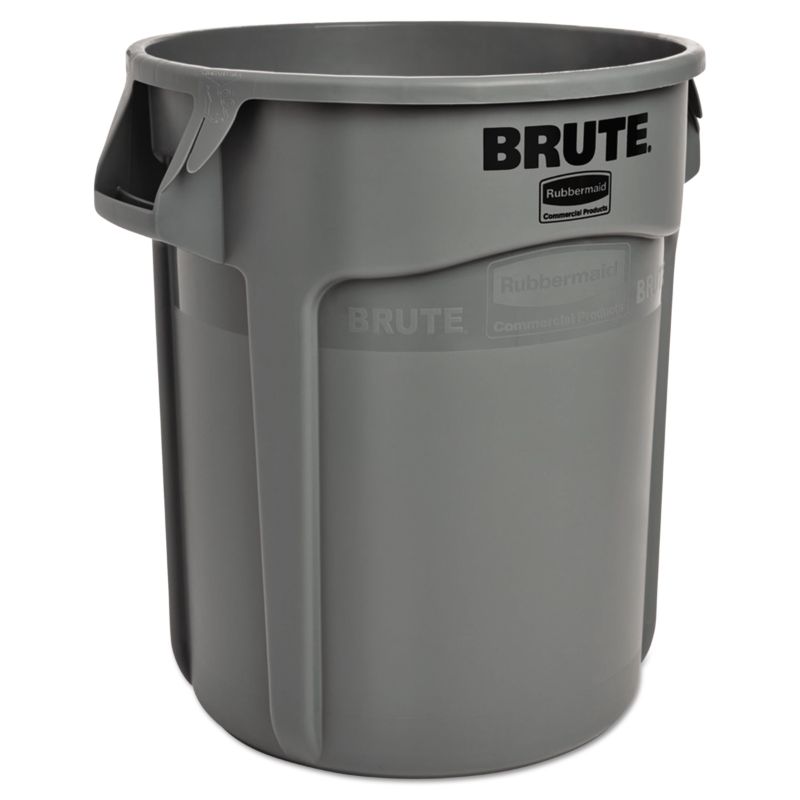 Photo 1 of 10-Gallon Round Brute Container (Gray)
