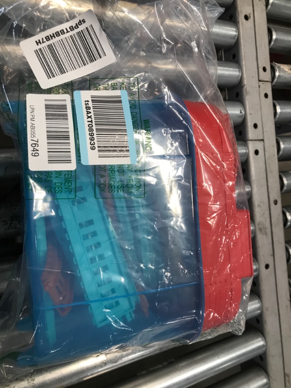 Photo 1 of Thomas & Friends TrackMaster Builder Bucket, storage container with 25 train track and play pieces for preschool kids [Amazon Exclusive]