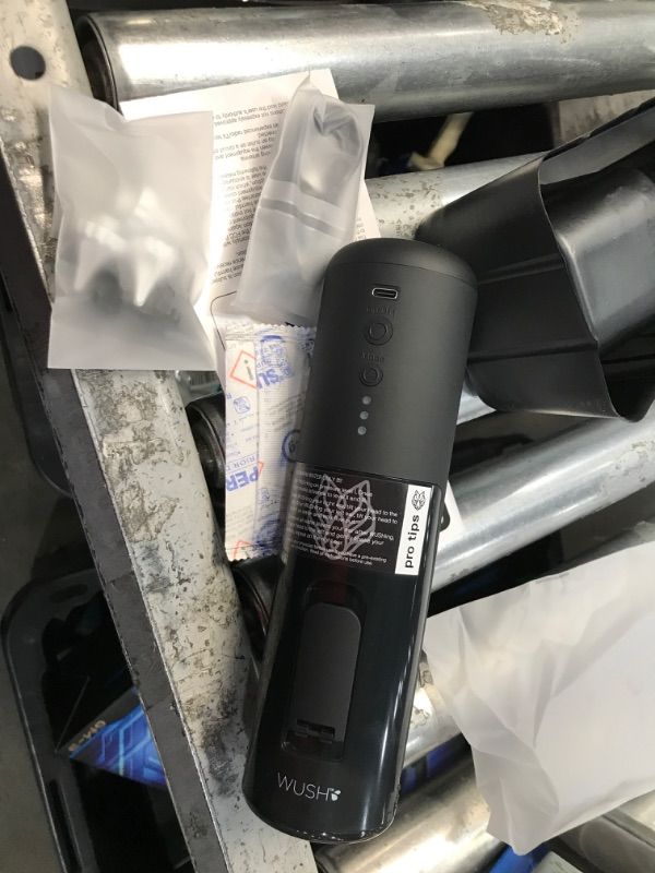 Photo 3 of FACTORY SEAL OPENED FOR INSPECTION**Wush Pro By Black Wolf - Water Powered Ear Cleaner - Safe & Effective - Electric Triple Jet Stream with 3 Pressure Settings For Ear Wax Buildup - Ear Wax Removal Kit - Water Resistant USB Rechargeable
