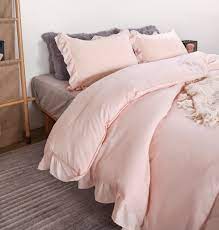 Photo 1 of Amazon Basics 6 Piece Pink Bedding Set, King