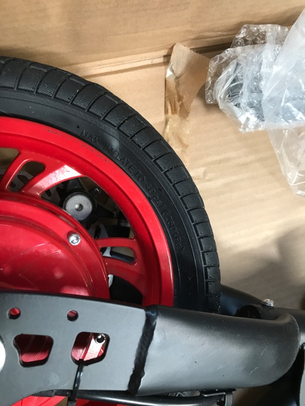 Photo 6 of SEE NOTE FOR POSSIBLE DAMAGE***Jetson Bolt Adult Folding Electric Ride On, Foot Pegs, Easy-Folding, Built-in Carrying Handle, Lightweight Frame, LED Headlight, Twist Throttle, Cruise Control, Rechargeable Battery 12 Inch Bolt