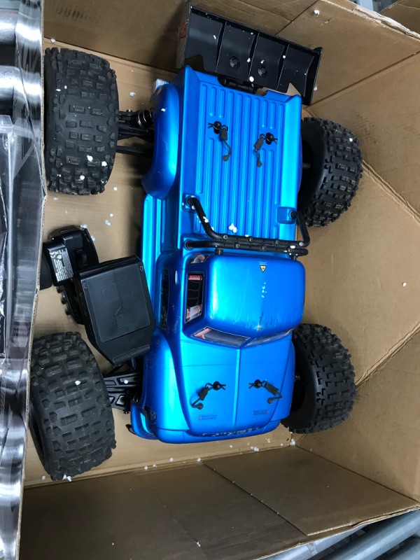 Photo 3 of *INCOMPLETE* ARRMA 1/8 Notorious 6S V5 4WD BLX Stunt RC Truck with Spektrum Firma RTR (Transmitter and Receiver Included, Batteries and Charger Required), Black, ARA8611V5T1